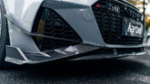 Audi RS6 C8 2020-ON & RS7 C8 2020-ON with Aftermarket Parts - Front Canards Pre-preg Carbon Fiber from Karbel Carbon